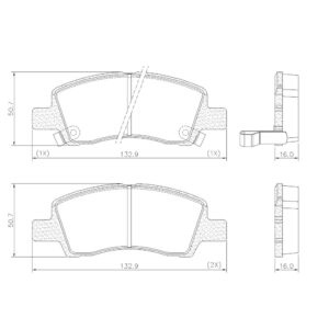 PASTILLAS DE FRENO HYUNDAI HB20/HB20S 1.0