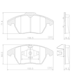 PASTILLAS DE FRENO PEUGEOT 308/3008 1.6 20112017 C4