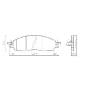 PASTILLAS FRENO NISSAN FRONTIER 2.3T 4X4 YS23 17