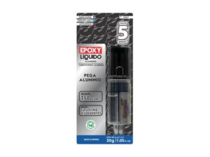 Jeringa Epoxy Liquido Aluminio 5min