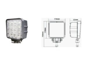 FOCO 16 LED CUADRADO 60MM - SG-WS48