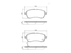 PASTILLAS DE FRENO FORD FIESTA 1.6 KINETIC DESIGN/SWIFT 1.4