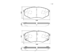PASTILLAS DE FRENO HYUNDAI SONATATUCSON 2.0 16V 2011
