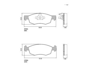 PASTILLA DE FRENO FIAT FIORINO/GRAND SIENA/STRADA