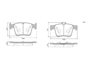 PASTILLAS TRAS VOLKSWAGEN TIGUAN/GOLF/VENTO PASSAT