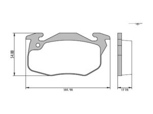 PASTILLA DE FRENO CITROEN XSARA/SAXO/ZX/CLIO/306 BENDIX