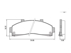 PASTILLAS FRENO FORD RANGER 98/12 MAZDA B2500