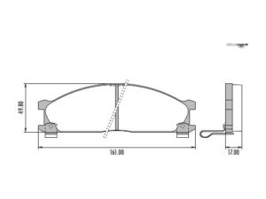 PASTILLAS DE FRENO NISSAN D21/D22/FRONTIER