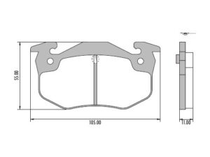 PASTILLAS DE FRENO TRAS CITROEN XSARA/SAXO/ZX/CLIO/306 BENDIX