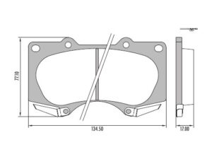PASTILLAS FRENO TOYOTA HILUX 3.0D 4X4 2005/