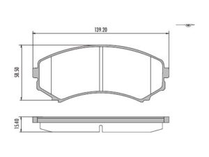 PASTILLAS DE FRENO MITSUBISHI GRANDIS 2.4 04 MONTERO