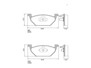 PASTILLAS FRENO VOLKSWAGEN GOL G7/BORA/FOX/POLO/SURAN